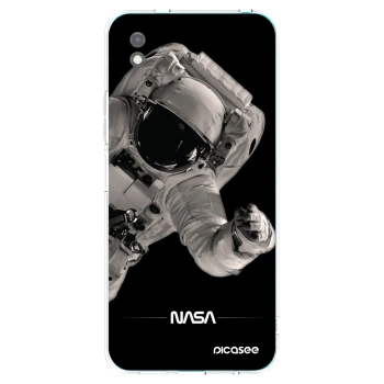 Picasee Xiaomi Redmi 9A Hülle - Schwarzes Silikon - Astronaut Big