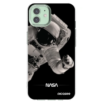 Picasee Apple iPhone 12 Pro Hülle - Transparentes Silikon - Astronaut Big