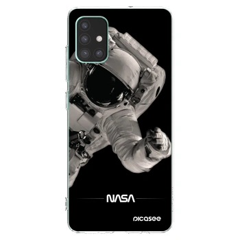 Picasee Samsung Galaxy M51 M515F Hülle - Transparentes Silikon - Astronaut Big