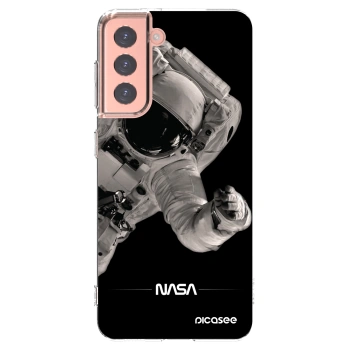 Picasee Samsung Galaxy S21 5G G991B Hülle - Transparentes Silikon - Astronaut Big
