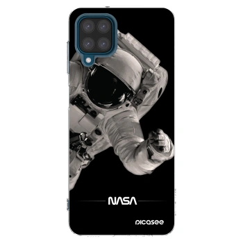 Picasee Samsung Galaxy A12 A125F Hülle - Transparentes Silikon - Astronaut Big