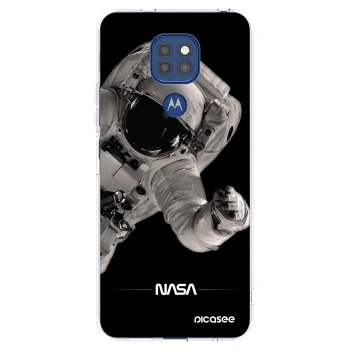 Picasee Motorola Moto G9 Play Hülle - Transparentes Silikon - Astronaut Big