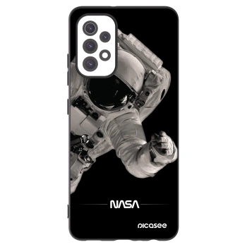 Picasee Samsung Galaxy A32 5G A326B Hülle - Schwarzes Silikon - Astronaut Big