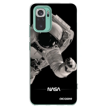 Picasee Xiaomi Redmi Note 10 Pro Hülle - Transparentes Silikon - Astronaut Big