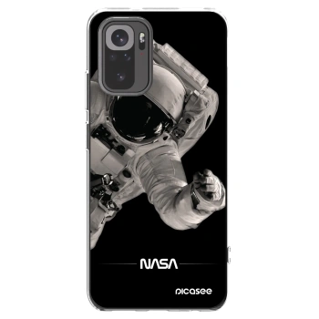 Picasee Xiaomi Redmi Note 10S Hülle - Transparentes Silikon - Astronaut Big