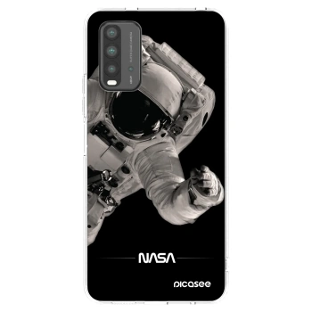 Picasee Xiaomi Redmi 9T Hülle - Schwarzes Silikon - Astronaut Big