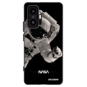 Picasee Xiaomi 11T Hülle - Schwarzes Silikon - Astronaut Big