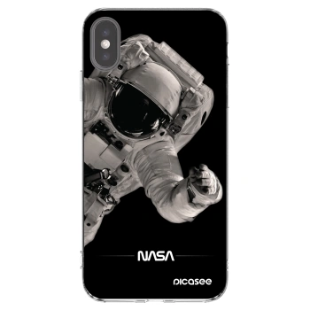 Picasee Apple iPhone XS Max Hülle - Transparentes Silikon - Astronaut Big