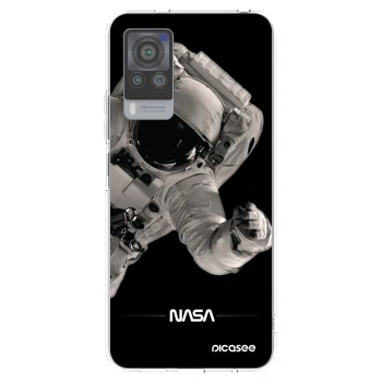 Picasee Vivo X60 Pro 5G Hülle - Transparentes Silikon - Astronaut Big
