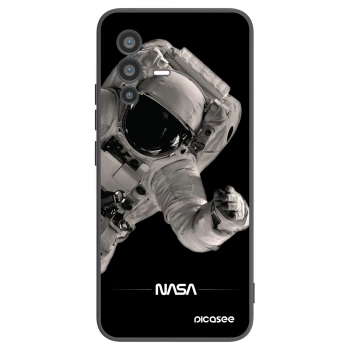 Picasee Vivo V23 5G Hülle - Schwarzes Silikon - Astronaut Big