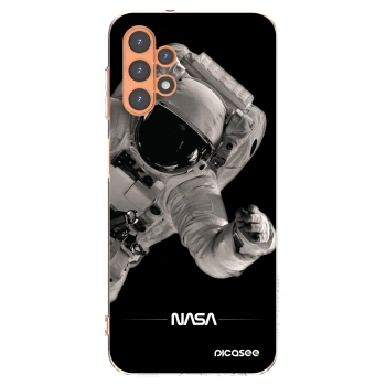 Picasee Samsung Galaxy A13 4G A135 Hülle - Transparentes Silikon - Astronaut Big