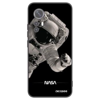 Picasee Xiaomi 12X Hülle - Schwarzes Silikon - Astronaut Big
