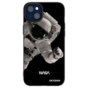 Picasee Apple iPhone 14 Plus Hülle - Schwarzes Silikon - Astronaut Big
