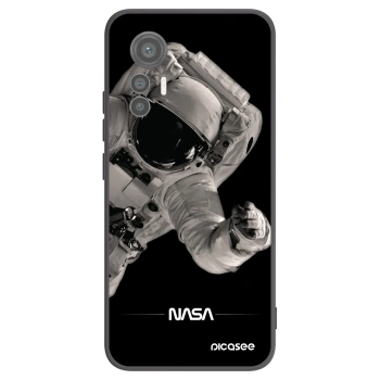 Picasee Xiaomi 12 Lite Hülle - Schwarzes Silikon - Astronaut Big