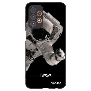 Picasee Samsung Galaxy A23 A235F 4G Hülle - Schwarzes Silikon - Astronaut Big
