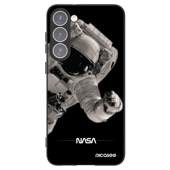 Picasee Samsung Galaxy S23+ 5G Hülle - Schwarzes Silikon - Astronaut Big