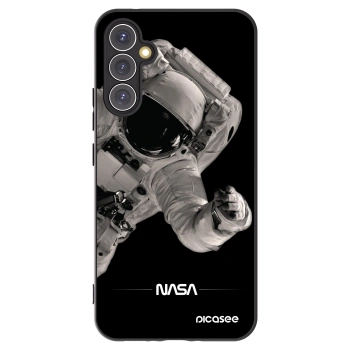 Picasee Samsung Galaxy A34 5G A346B Hülle - Schwarzes Silikon - Astronaut Big