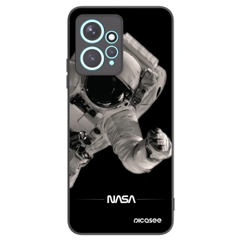 Picasee Xiaomi Redmi Note 12 4G Hülle - Schwarzes Silikon - Astronaut Big
