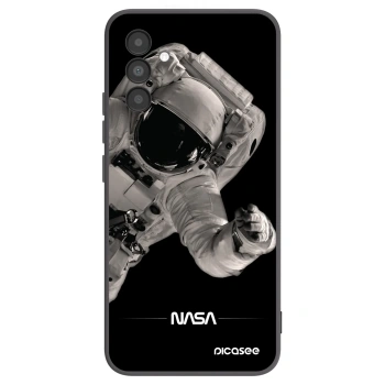 Picasee Samsung Galaxy A04s A047F Hülle - Schwarzes Silikon - Astronaut Big