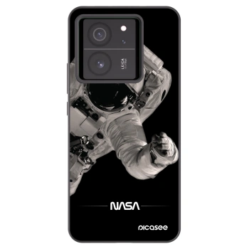Picasee Xiaomi 13T Hülle - Schwarzes Silikon - Astronaut Big