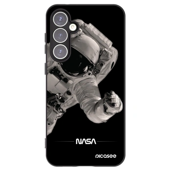Picasee Samsung Galaxy S23 FE S711B Hülle - Schwarzes Silikon - Astronaut Big