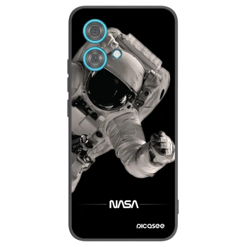Picasee Motorola Edge 40 Neo Hülle - Schwarzes Silikon - Astronaut Big
