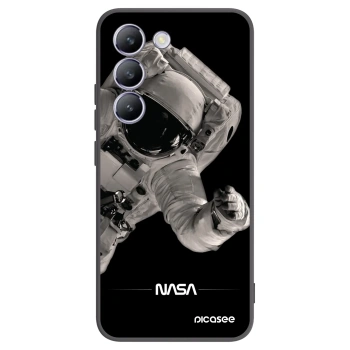 Picasee Vivo V40 SE 5G Hülle - Schwarzes Silikon - Astronaut Big