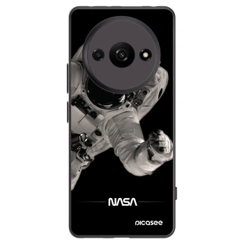 Picasee Xiaomi Redmi A3 Hülle - Schwarzes Silikon - Astronaut Big