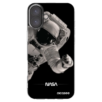 Picasee Apple iPhone 16 Plus Hülle - Transparentes Silikon - Astronaut Big