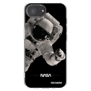 Picasee Apple iPhone 16e Hülle - Transparentes Silikon - Astronaut Big