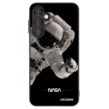 Picasee Samsung Galaxy A16 5G Hülle - Schwarzes Silikon - Astronaut Big