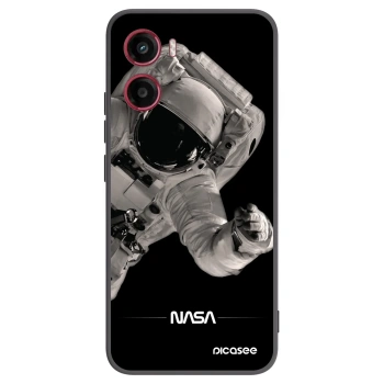 Picasee Motorola Moto G05 Hülle - Schwarzes Silikon - Astronaut Big