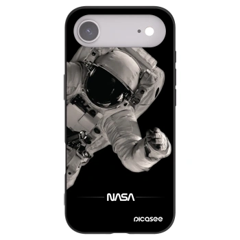 Picasee Apple iPhone Air Hülle - Schwarzes Silikon - Astronaut Big
