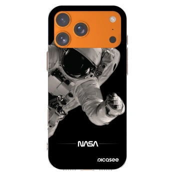 Picasee Apple iPhone 17 Pro Max Hülle - Transparentes Silikon - Astronaut Big