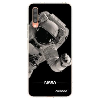 Picasee Samsung Galaxy A70 A705F Hülle - Transparentes Silikon - Astronaut Big