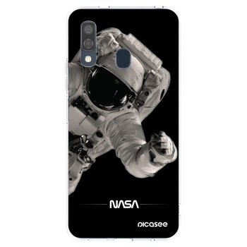 Picasee Samsung Galaxy A40 A405F Hülle - Transparentes Silikon - Astronaut Big