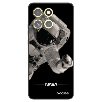 Picasee Motorola Moto G86 5G Hülle - Schwarzes Silikon - Astronaut Big