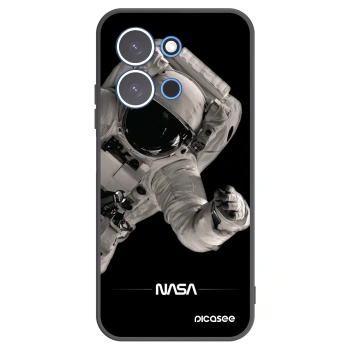Picasee Xiaomi Redmi 15C 4G Hülle - Schwarzes Silikon - Astronaut Big