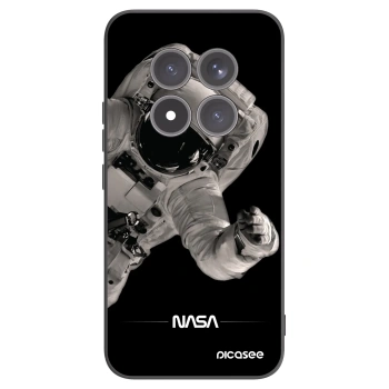 Picasee Xiaomi Redmi Note 15 Pro+ Hülle - Schwarzes Silikon - Astronaut Big