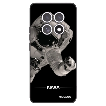 Picasee Xiaomi Redmi Note 15 Hülle - Schwarzes Silikon - Astronaut Big