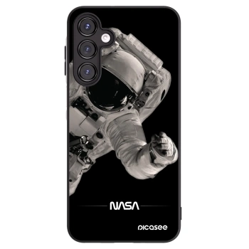 Picasee Samsung Galaxy A16 4G Hülle - Schwarzes Silikon - Astronaut Big
