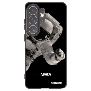 Picasee Samsung Galaxy S26 Ultra Hülle - Schwarzes Silikon - Astronaut Big