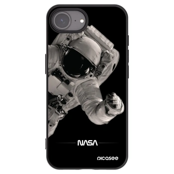 Picasee Apple iPhone 17e Hülle - Schwarzes Silikon - Astronaut Big
