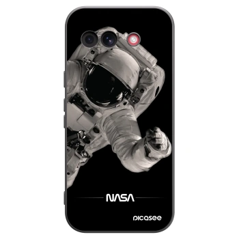 Picasee Google Pixel 10a Hülle - Schwarzes Silikon - Astronaut Big