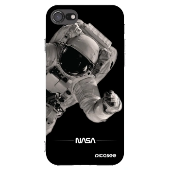 Picasee Apple iPhone SE 2020 Hülle - Transparentes Silikon - Astronaut Big