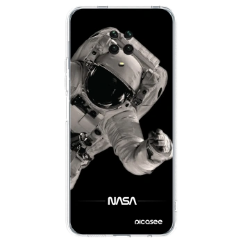 Picasee Xiaomi Redmi Note 9S Hülle - Transparentes Silikon - Astronaut Big