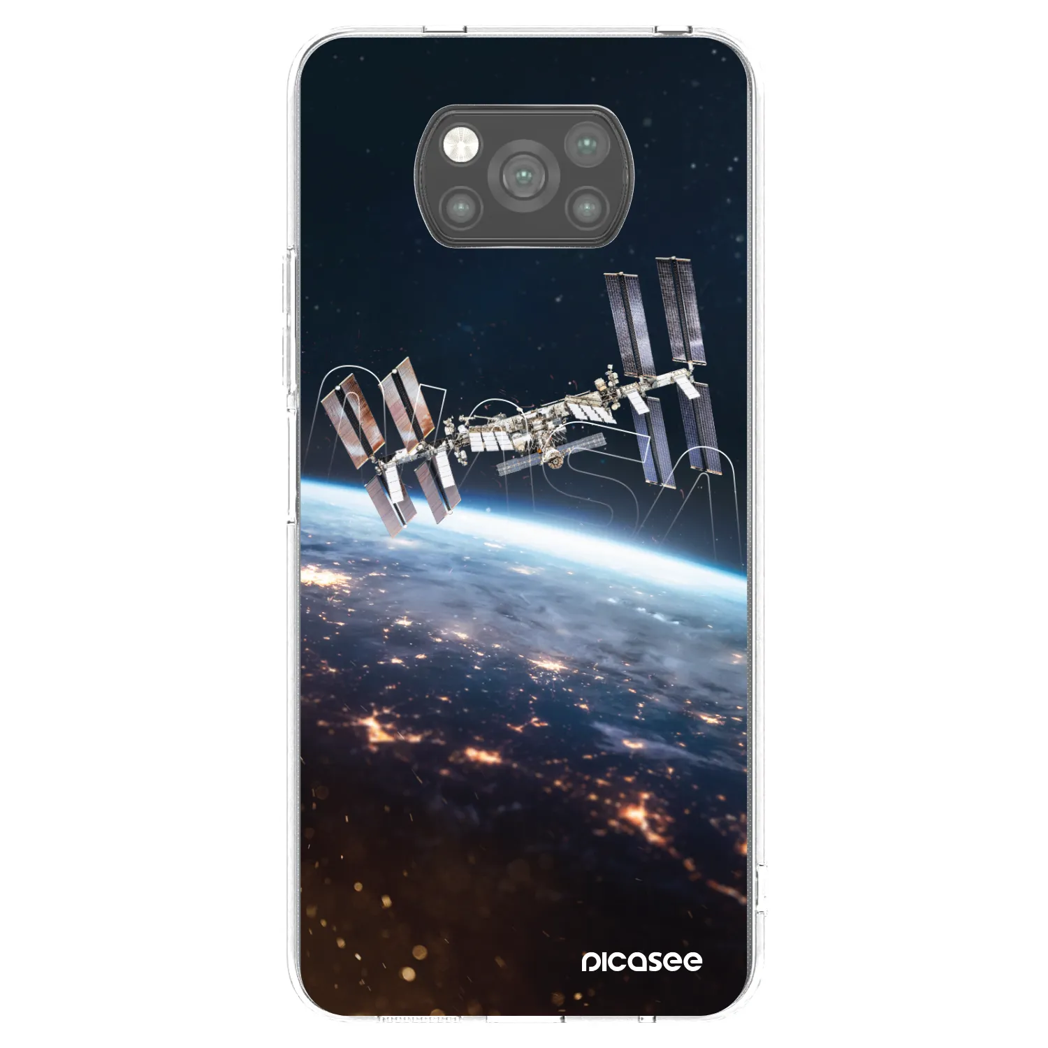 Picasee Xiaomi Poco X3 Hülle - Schwarzes Silikon - Station