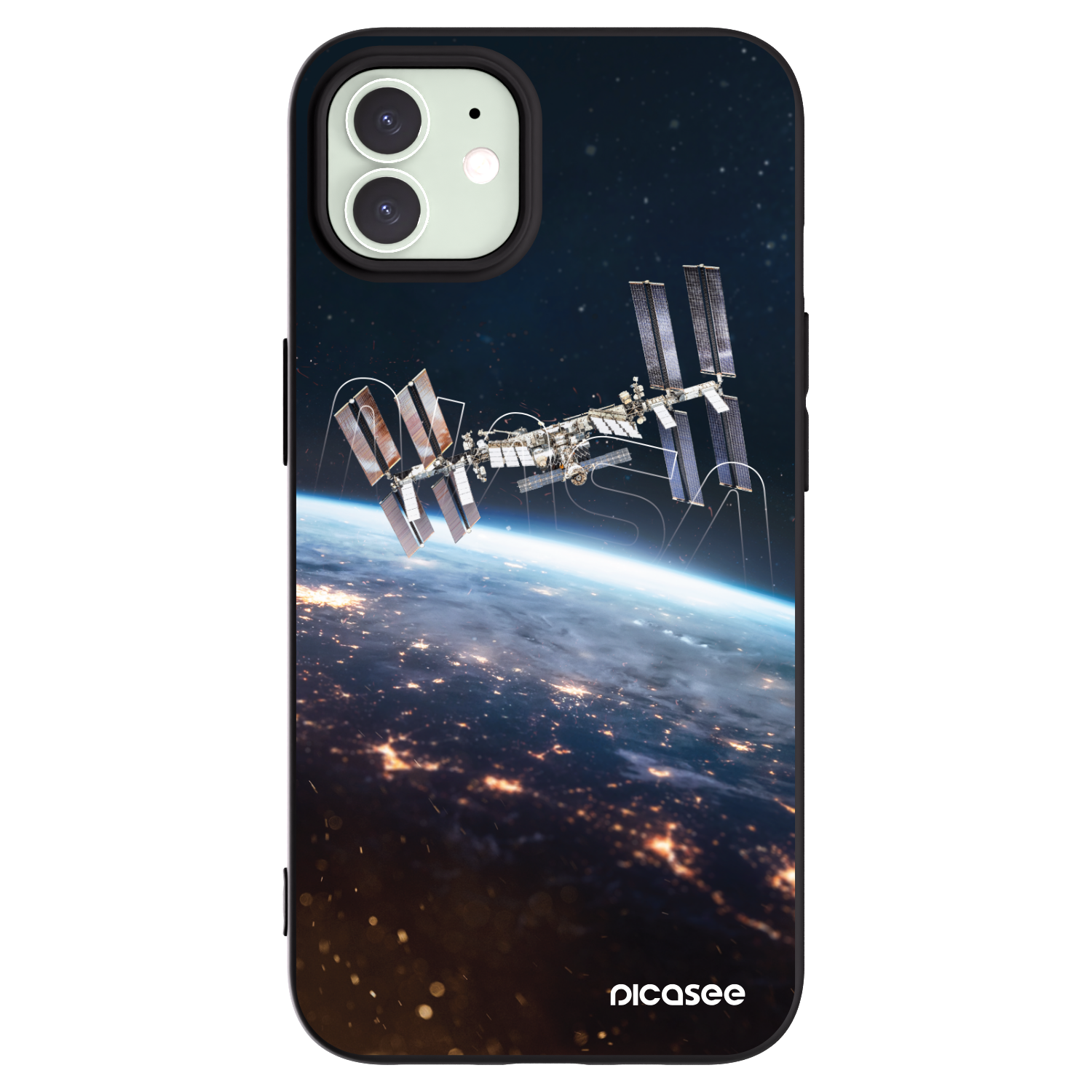 Picasee Apple iPhone 12 Pro Hülle - Schwarzes Silikon - Station