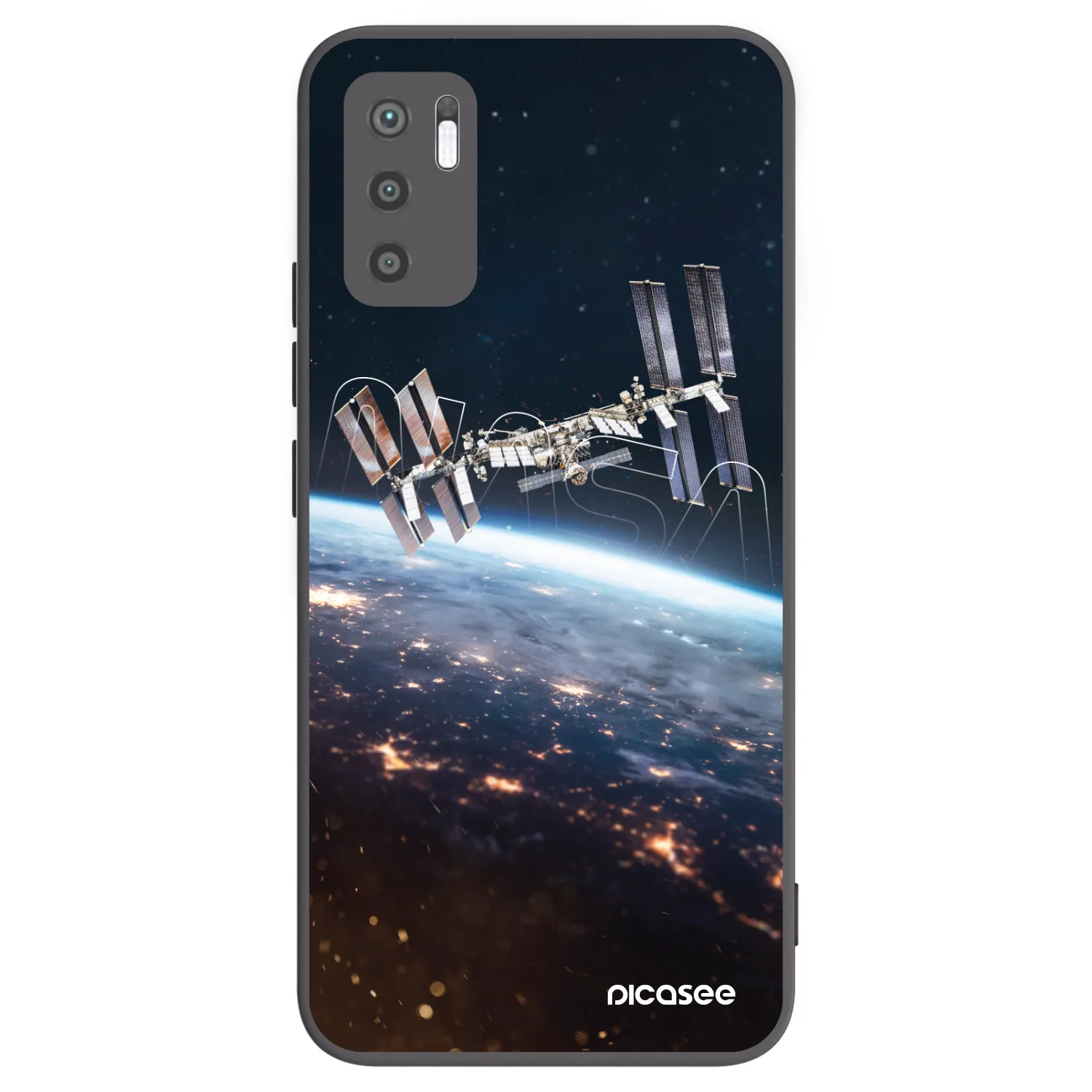Picasee Xiaomi Redmi Note 10 5G Hülle - Schwarzes Silikon - Station