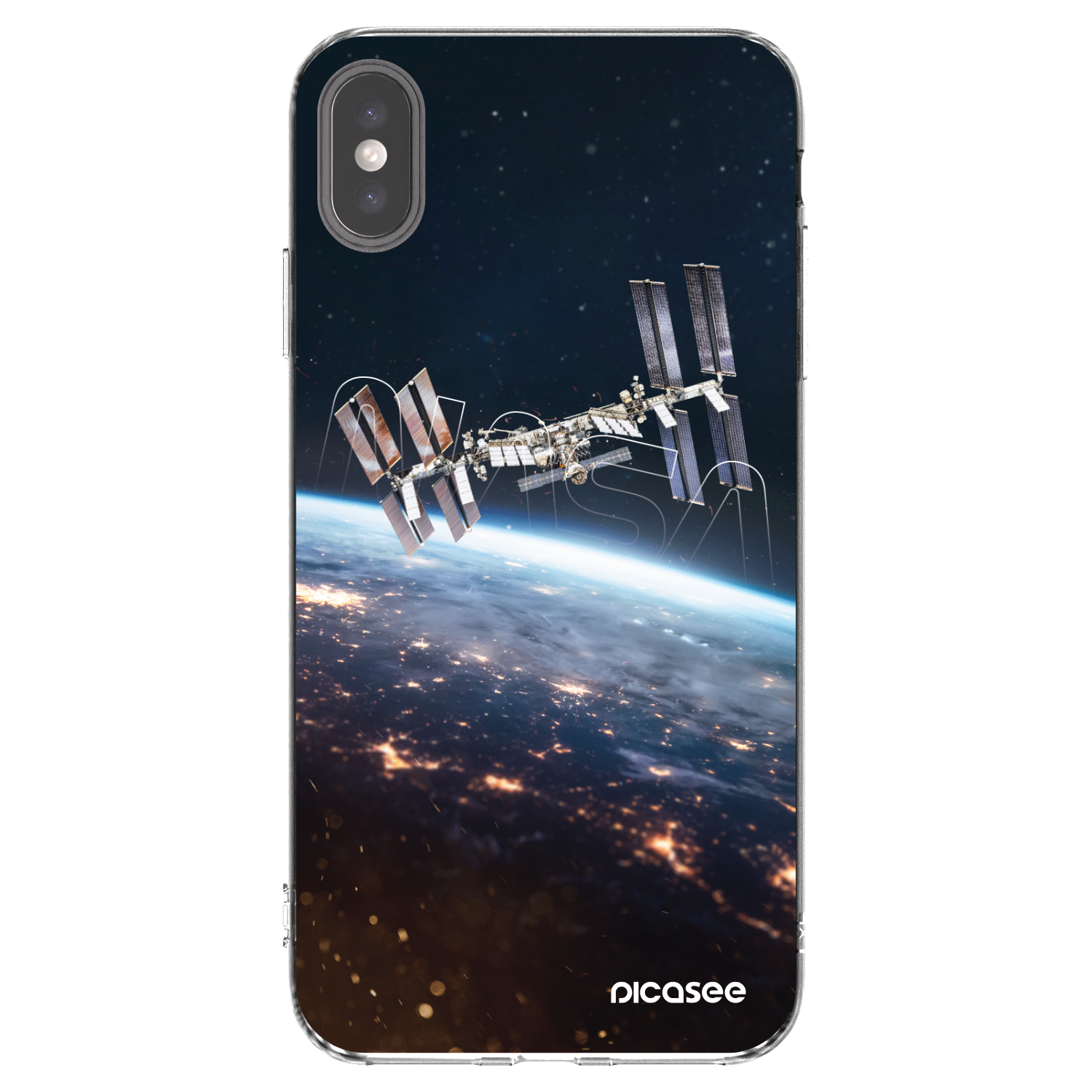 Picasee Apple iPhone XS Max Hülle - Transparentes Silikon - Station